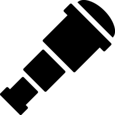 Navy Telescope Sketch Svg Vector, Free Vectors File
